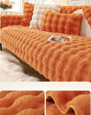 Plaid Canapé Imitation Fourrure Lapin Doux 11 Coloris - Plaid GoHappy