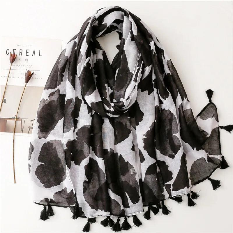 64 Foulards en Coton Look Décontracté et Chic - foulard GoHappy