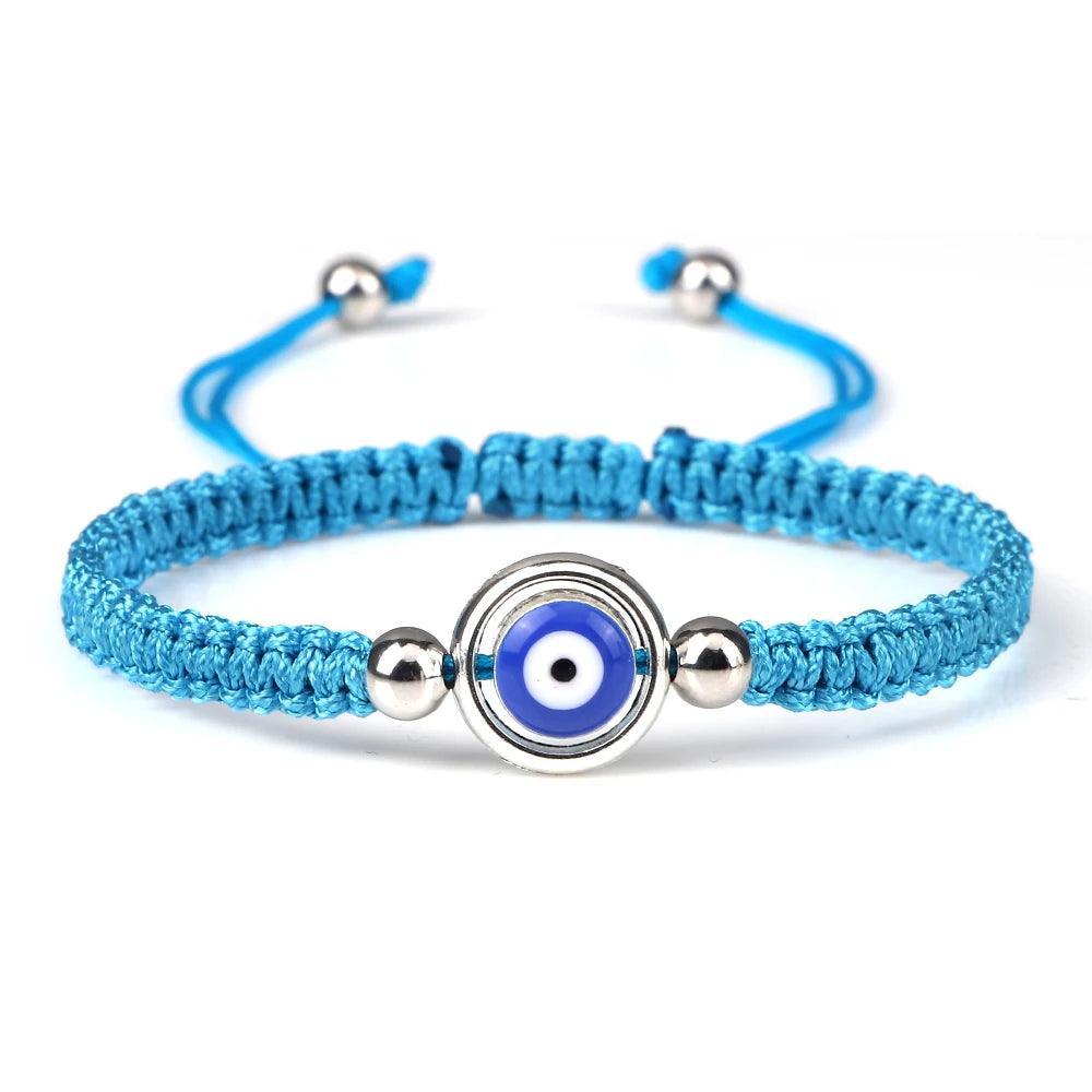 Bracelets Porte-Bonheur Evil Eye en Tissu Tressé - Bracelets Porte-Bonheur GoHappy