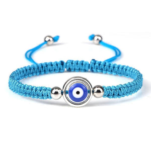 Bracelets Porte-Bonheur Evil Eye en Tissu Tressé - Bracelets Porte-Bonheur GoHappy