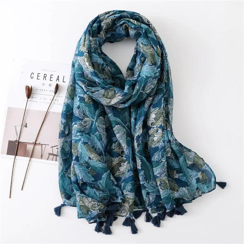 64 Foulards en Coton Look Décontracté et Chic - foulard GoHappy