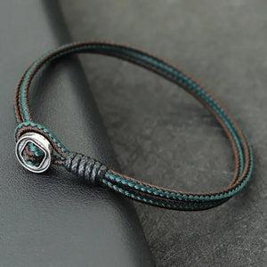 Bracelet homme double corde ethnique fait main Style Vintage - bracelet homme GoHappy