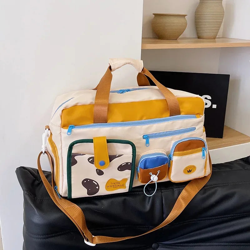 Sac Week-End Coloré Femme Sport Yoga Voyage Léger - sac de voyage cabine GoHappy