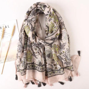 64 Foulards en Coton Look Décontracté et Chic - foulard GoHappy