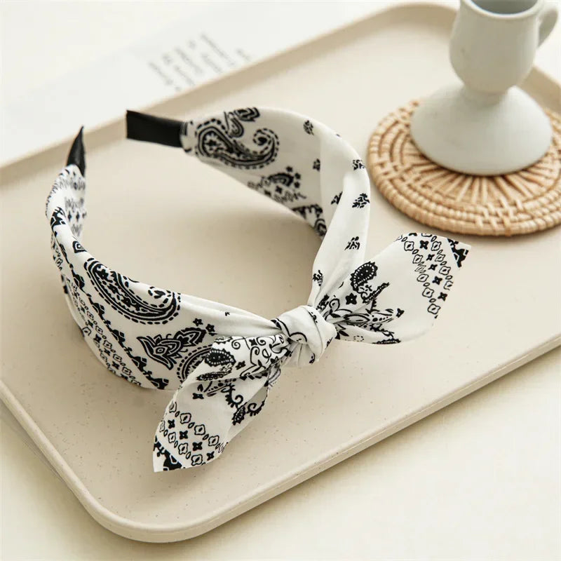 Boho Bow bandeau cheveux femme Paisley - bandana GoHappy