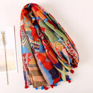 64 Foulards en Coton Look Décontracté et Chic - foulard GoHappy