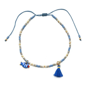Bracelet femme boho perles Miyuki pompon coloré - bracelet perles GoHappy