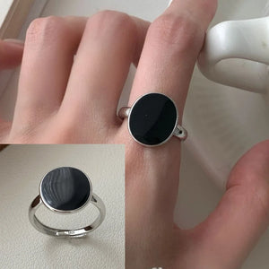 Bague femme Atelier Reflets Disque Minuit bijou fantaisie GoHappy France