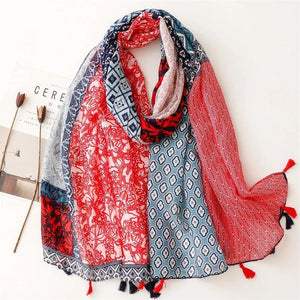 64 Foulards en Coton Look Décontracté et Chic - foulard GoHappy