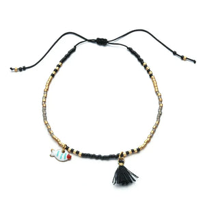 Bracelet femme boho perles Miyuki pompon coloré - bracelet perles GoHappy