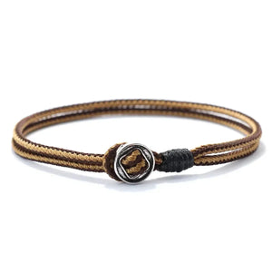 Bracelet homme double corde ethnique fait main Style Vintage - bracelet homme GoHappy