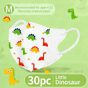 Masques Enfant Protection Cartoon 3 Couches 4-12 Ans Lot 30 pièces - masques de protection GoHappy