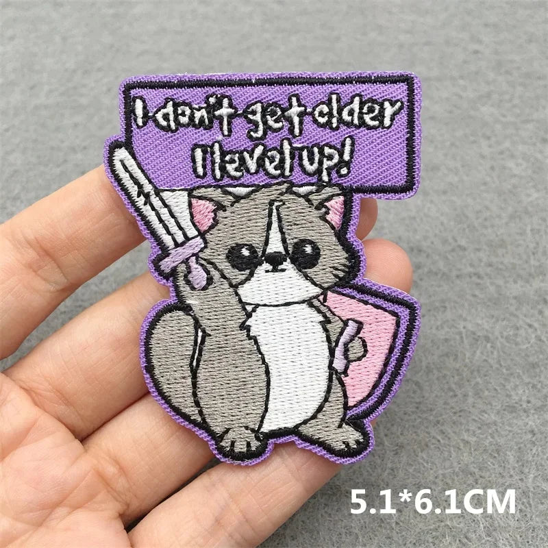 Patchs Brodés Chats Thermocollants Écussons Cartoon Vêtements Sacs - patchs GoHappy