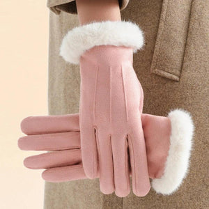 Gants Hiver Fausse Fourrure Compatibles Smartphone - gants GoHappy