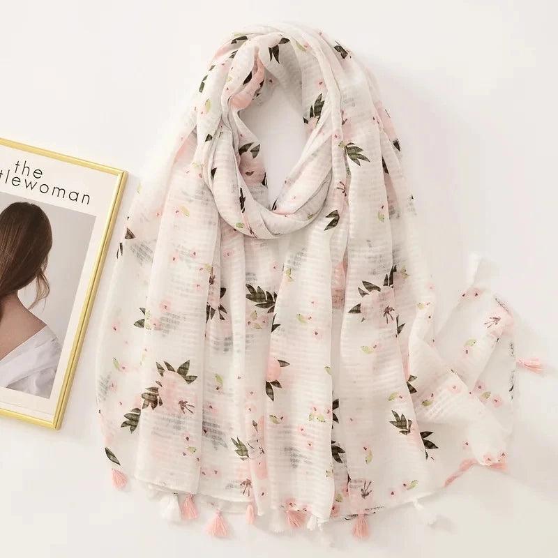 64 Foulards en Coton Look Décontracté et Chic - foulard GoHappy