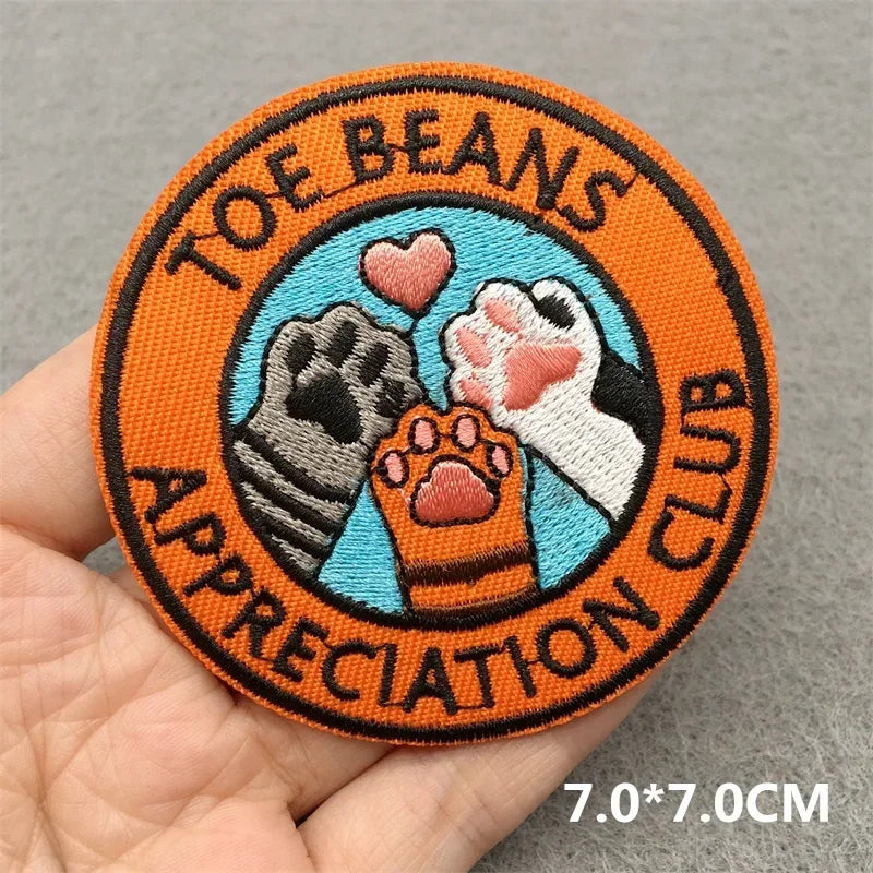 Patchs Brodés Chats Thermocollants Écussons Cartoon Vêtements Sacs - patchs GoHappy