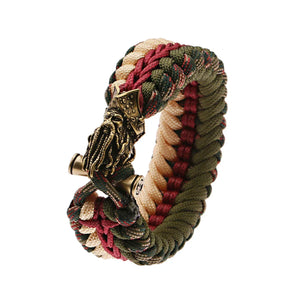 Bracelet Homme Viking Nordique Tressé Main Crâne Punk Antique - GoHappy France - bracelet homme GoHappy