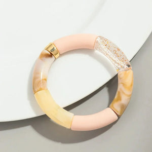 Bracelets acryliques bohème femme – 28 modèles colorés à mixer - Bijou Bracelet GoHappy