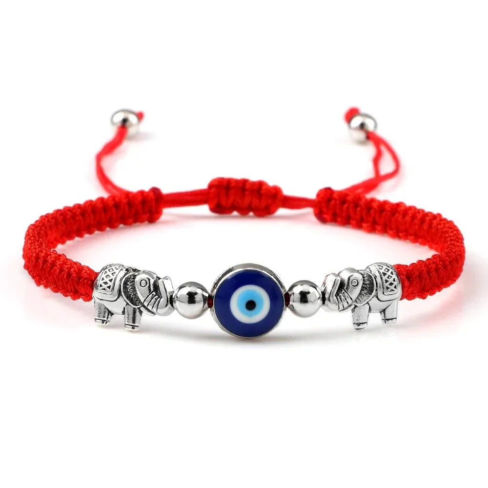 Bracelets Porte-Bonheur Evil Eye en Tissu Tressé - Bracelets Porte-Bonheur GoHappy