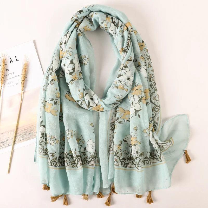 64 Foulards en Coton Look Décontracté et Chic - foulard GoHappy