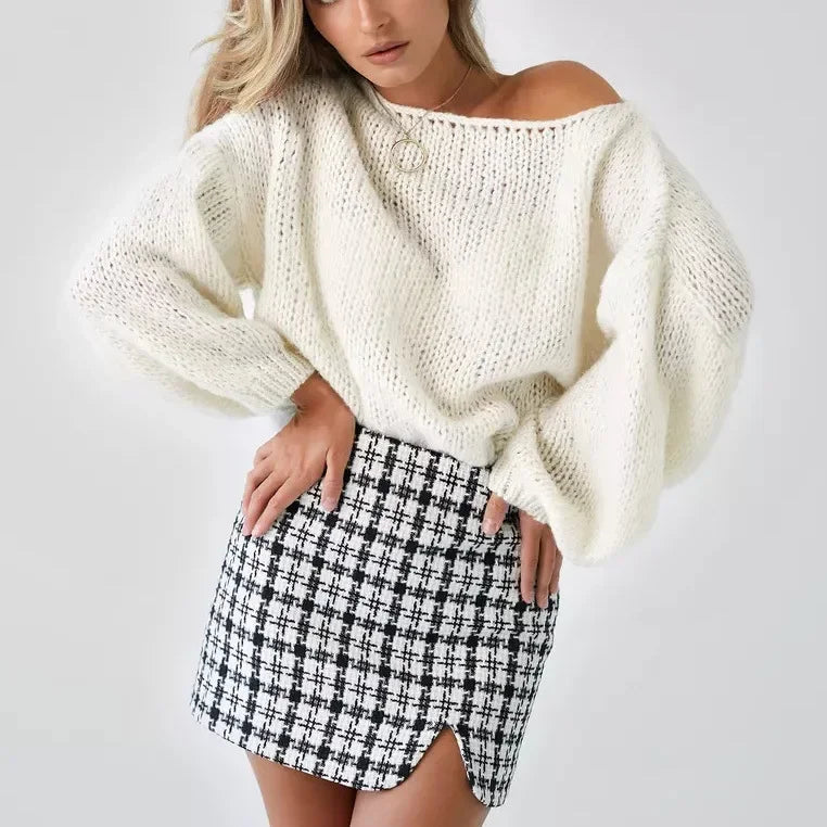 Pull oversize Winter Muse femme cocoon chic - pull-over femme GoHappy