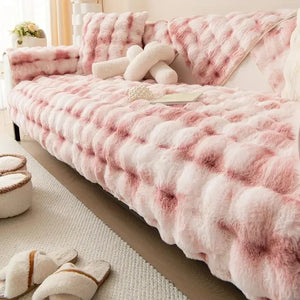 Plaid Canapé Imitation Fourrure Lapin Doux 11 Coloris - Plaid GoHappy