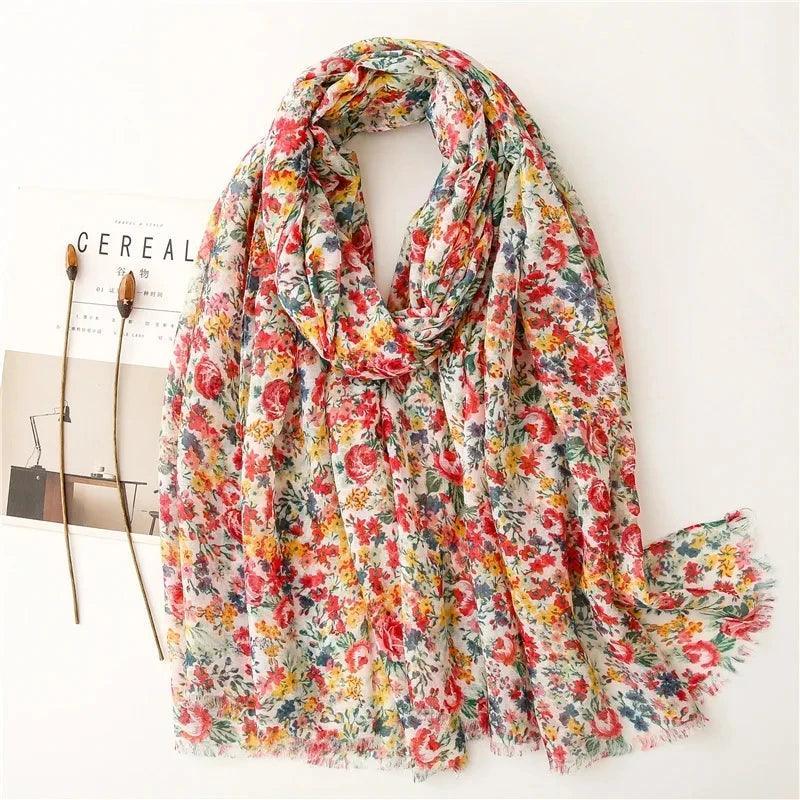 64 Foulards en Coton Look Décontracté et Chic - foulard GoHappy