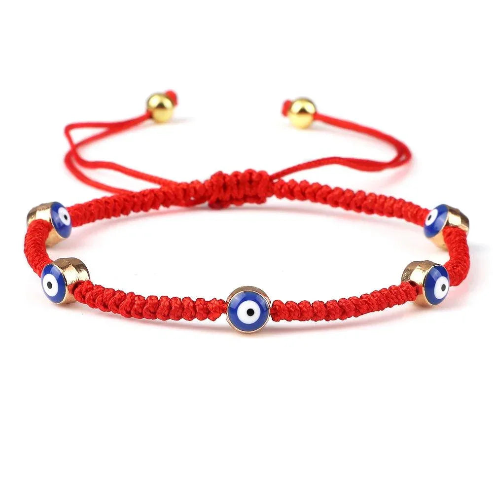 Bracelets Porte-Bonheur Evil Eye en Tissu Tressé - Bracelets Porte-Bonheur GoHappy