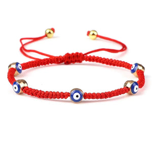 Bracelets Porte-Bonheur Evil Eye en Tissu Tressé - Bracelets Porte-Bonheur GoHappy