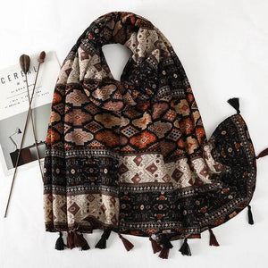 64 Foulards en Coton Look Décontracté et Chic - foulard GoHappy