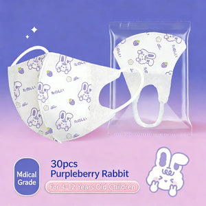 Masques Enfant Protection Cartoon 3 Couches 4-12 Ans Lot 30 pièces - masques de protection GoHappy