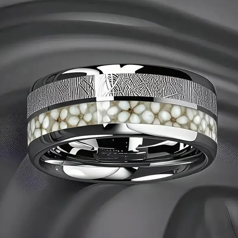 Nature Mood bague unisexe 8 mm - bague GoHappy