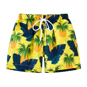 Short Bain Enfant Garçon Imprimé Coloré Plage Été 2 à 8 Ans - boxer de bain GoHappy