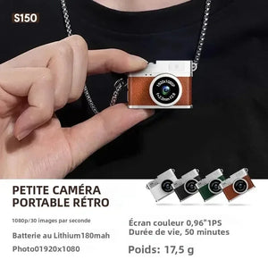 Caméra Pocket Rétro Mini Appareil Photo Porte-Clé Bijou 1080P - mini appareil photo GoHappy