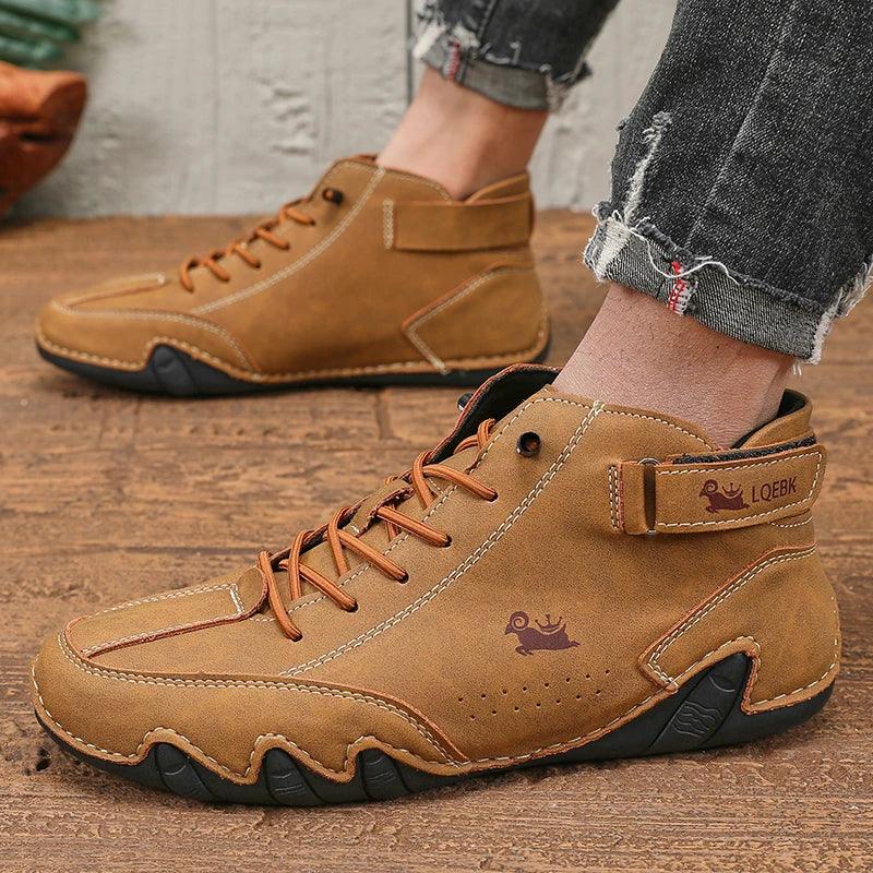 Sahara Walk chaussures montantes cuir souple homme