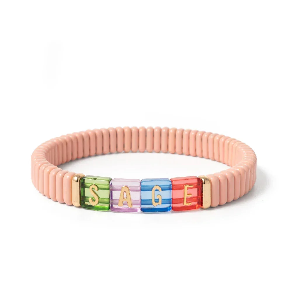 Candy Love bracelet femme élastique bohème coloré - bracelet femme GoHappy