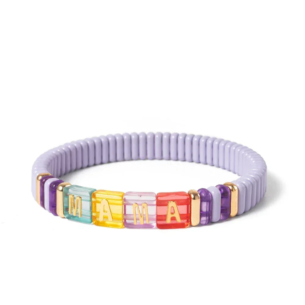 Candy Love bracelet femme élastique bohème coloré - bracelet femme GoHappy