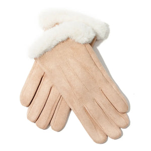 Gants Hiver Fausse Fourrure Compatibles Smartphone - gants GoHappy