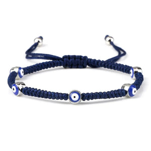 Bracelets Porte-Bonheur Evil Eye en Tissu Tressé - Bracelets Porte-Bonheur GoHappy