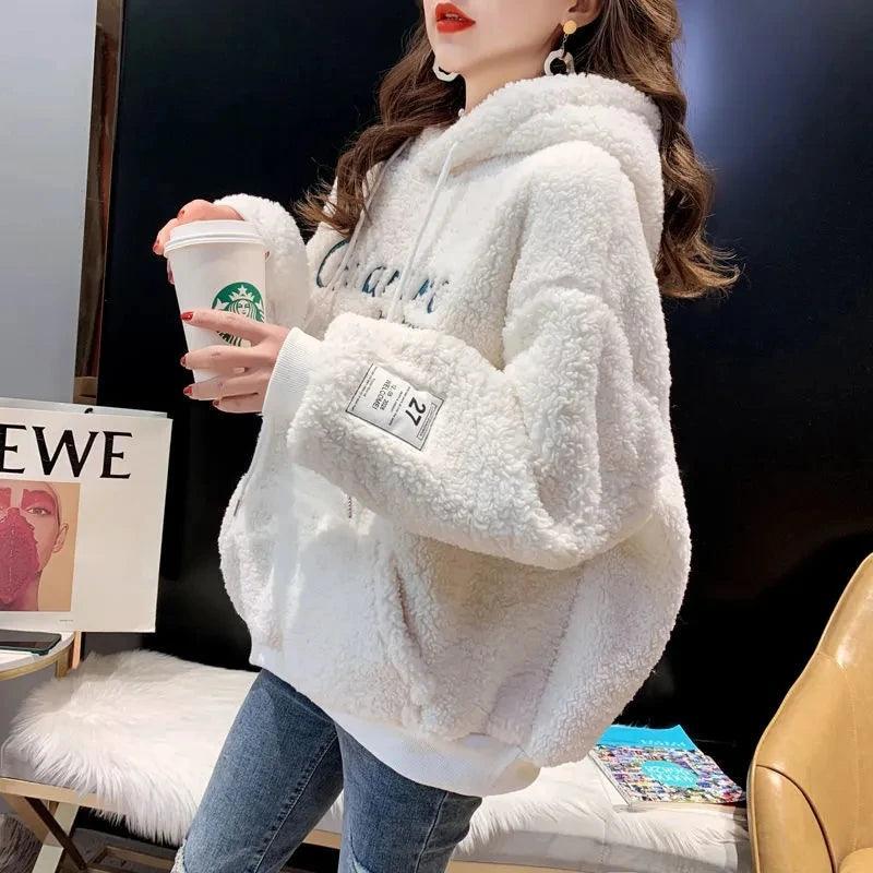 Pull Hoodie Doux en Polaire pour l’Hiver – Style et Chaleur - sweat-shirt GoHappy