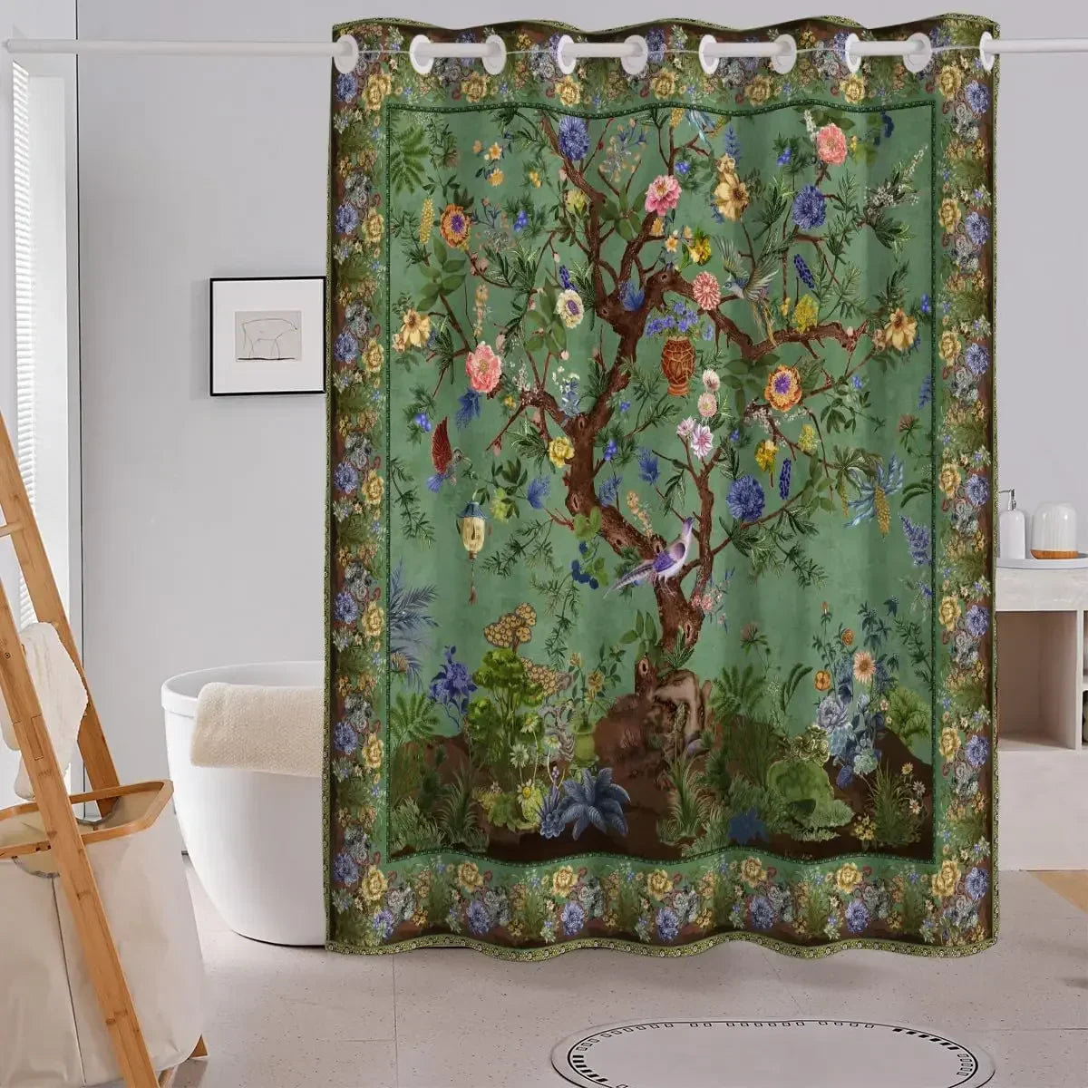 Rideau Douche Inspirant Nature Plantes 26 Designs Multi-Tailles - rideaux de douche GoHappy