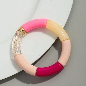 Bracelets acryliques bohème femme – 28 modèles colorés à mixer - Bijou Bracelet GoHappy