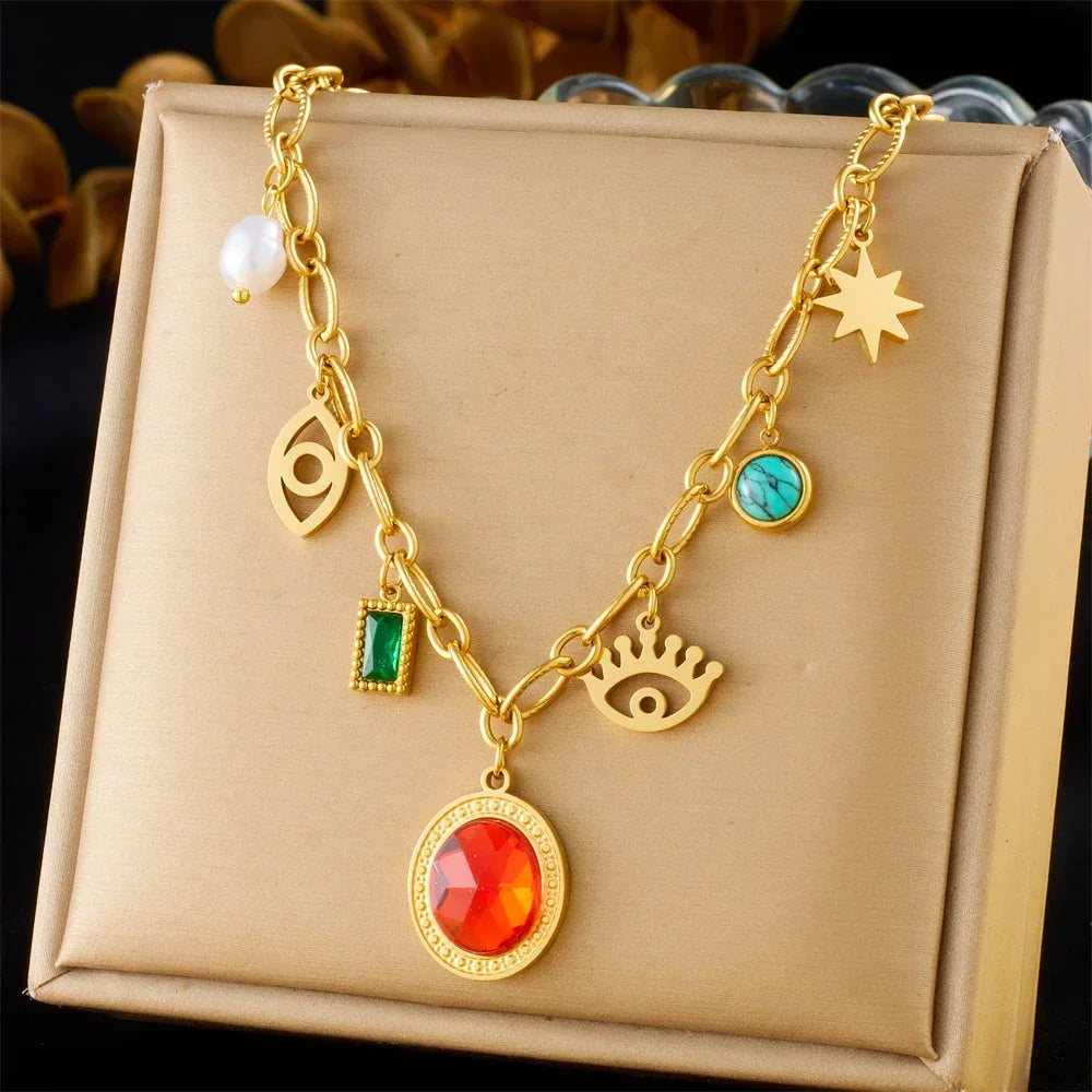 Colliers Costa Luz soleil coquillage perles dorées - colliers GoHappy
