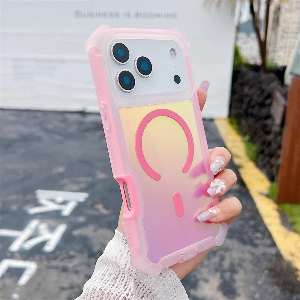 Neon coque iPhone 17 couleur changeante MagSafe - coque pour smartphone GoHappy