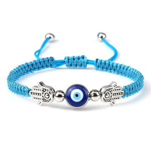 Bracelets Porte-Bonheur Evil Eye en Tissu Tressé - Bracelets Porte-Bonheur GoHappy