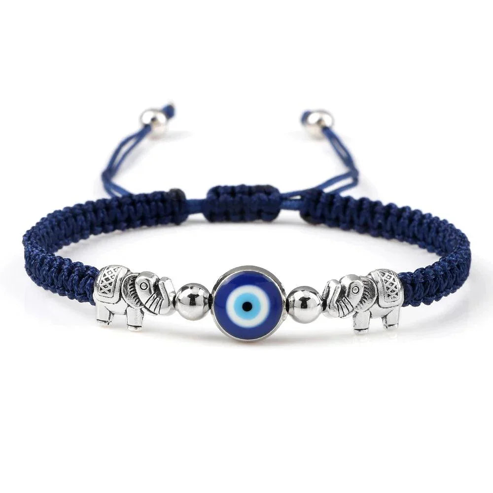 Bracelets Porte-Bonheur Evil Eye en Tissu Tressé - Bracelets Porte-Bonheur GoHappy