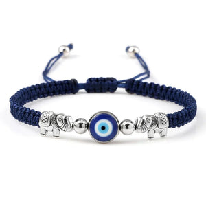 Bracelets Porte-Bonheur Evil Eye en Tissu Tressé - Bracelets Porte-Bonheur GoHappy
