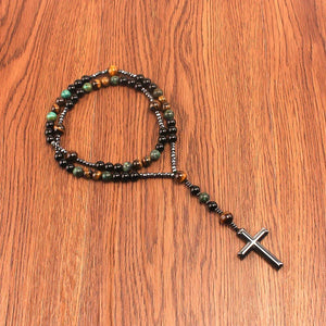 Collier Rosary en Pierres Naturelles Uniques - Bijou Collier GoHappy