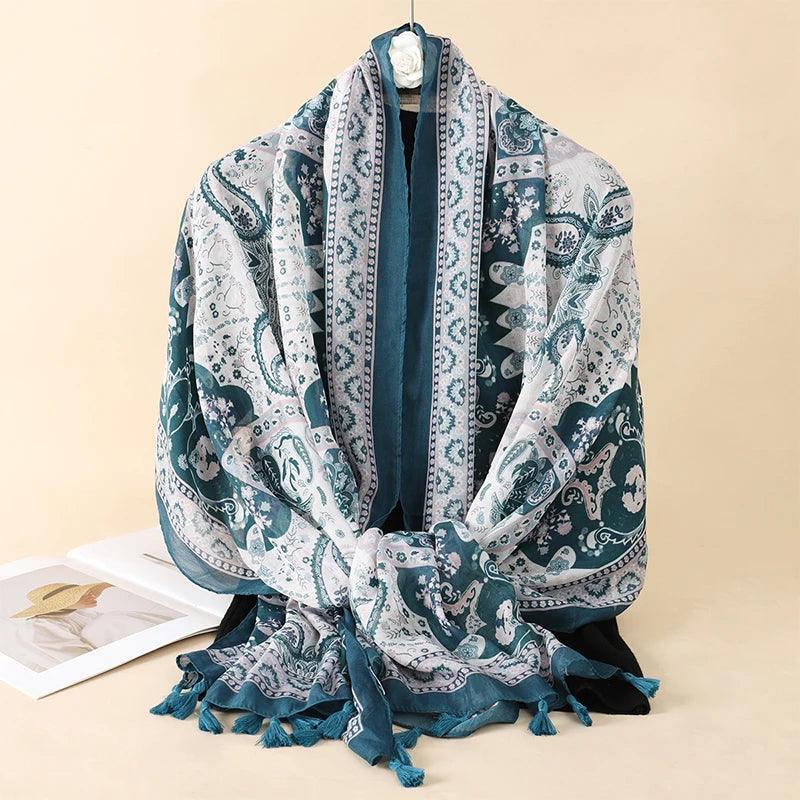 64 Foulards en Coton Look Décontracté et Chic - foulard GoHappy