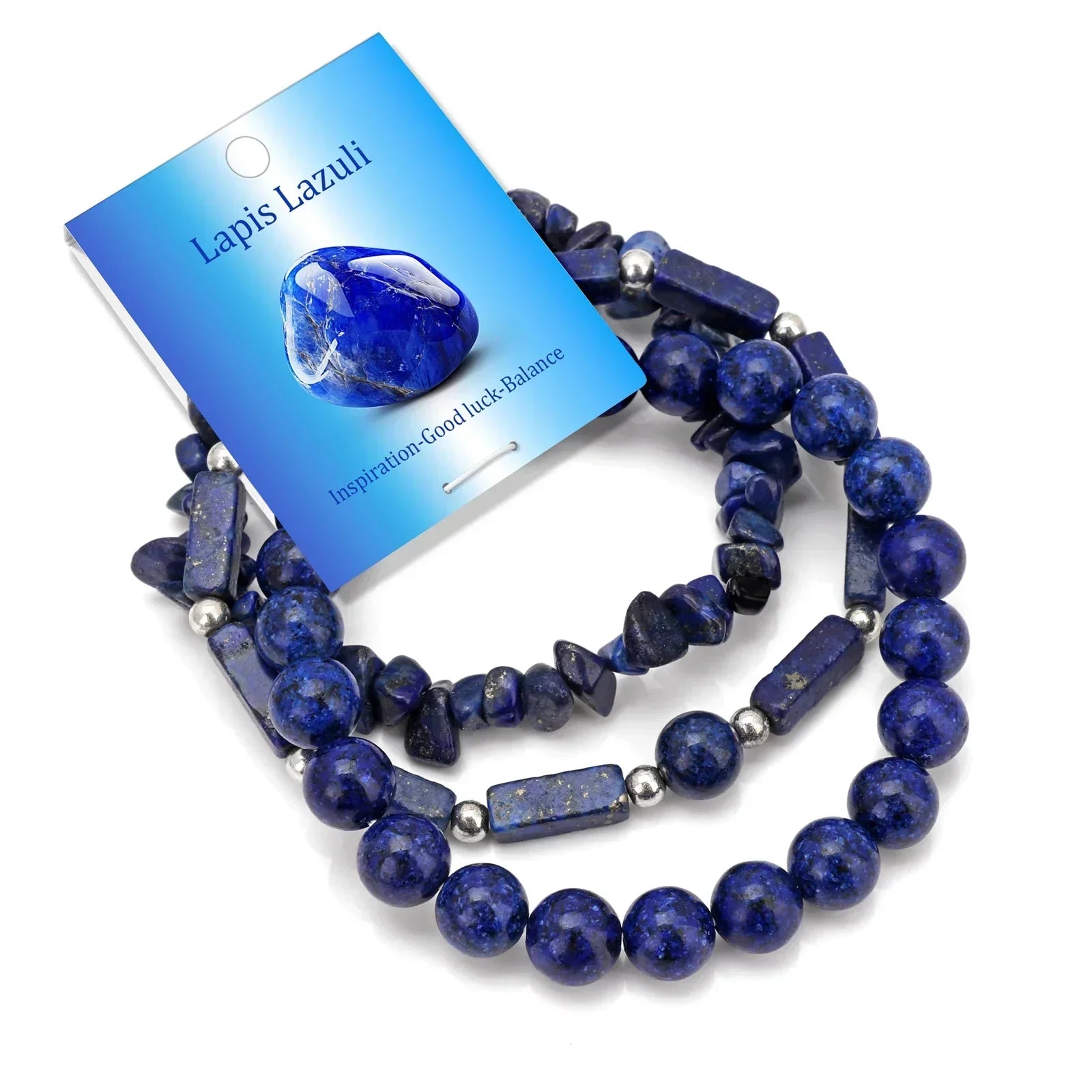 Bracelets Pierres Naturelles Empilables Set 3-5 Bohème 19cm - bracelets en pierres femme GoHappy